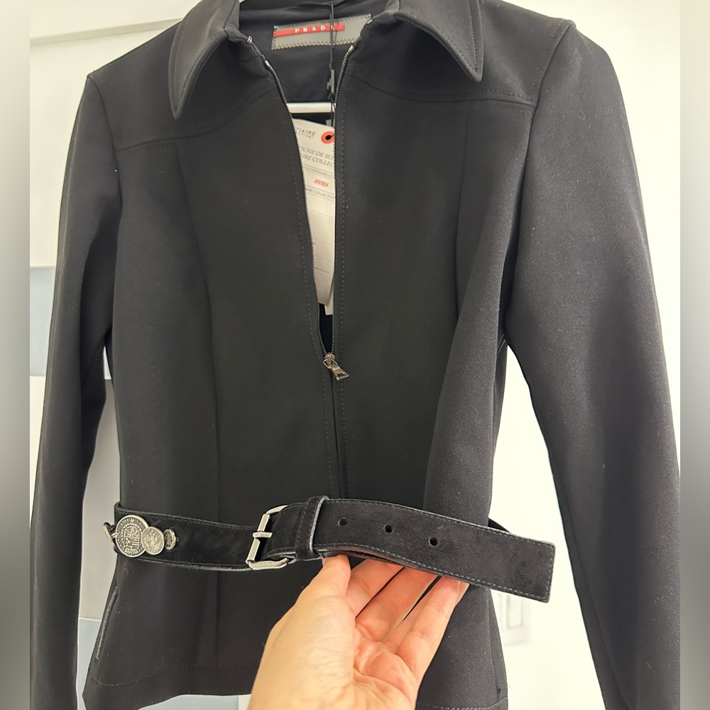 Prada Jacket with suede leather 💯 authentic